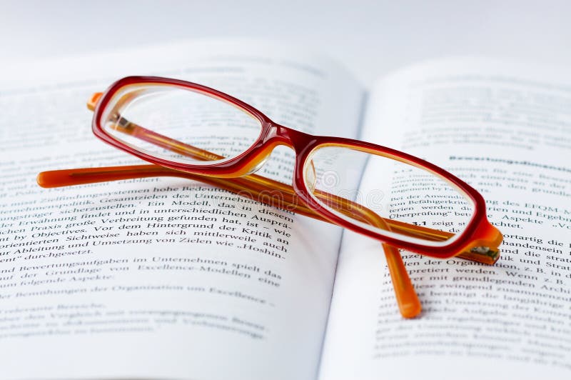 Glasses On A Book Stock Image Image Of Time Book Reading 9494365 