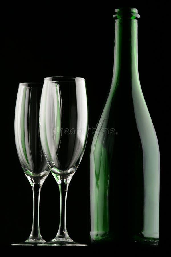 Glasses & Bottle