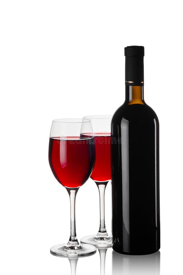 Red Wine Bottle Glass stock photo. Image of graphic, wineglass 26177210