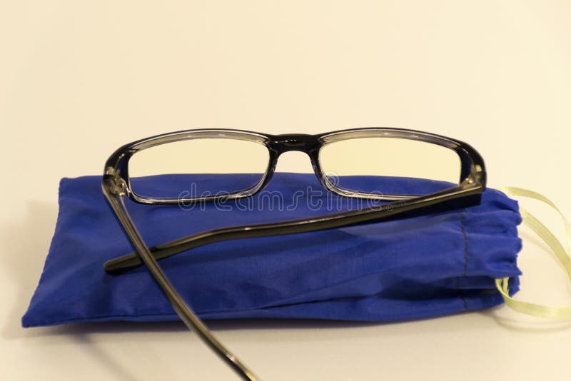 Glasses for computer monitor. stock photo Glasses for computer monitor. stock photo