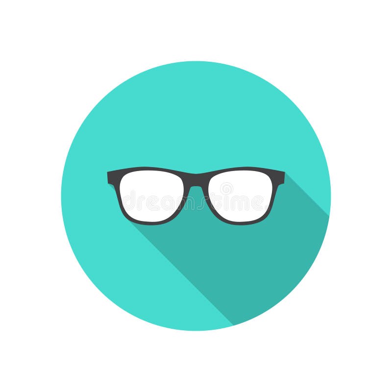 Glasses Icon on White Background Stock Illustration Illustration of