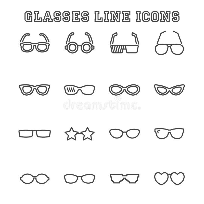 Geek icons stock vector. Illustration of line, girl, junk - 39083351