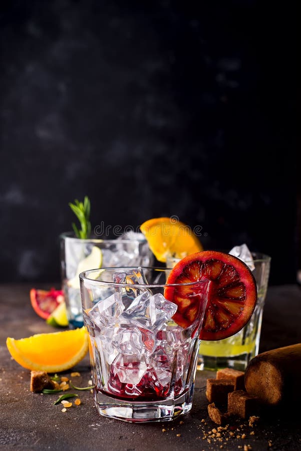 Glasses of spritz aperitif aperol cocktail with orange slices and ice cubes royalty free stock photo Glasses of spritz aperitif aperol cocktail with orange slices and ice cubes royalty free stock photo