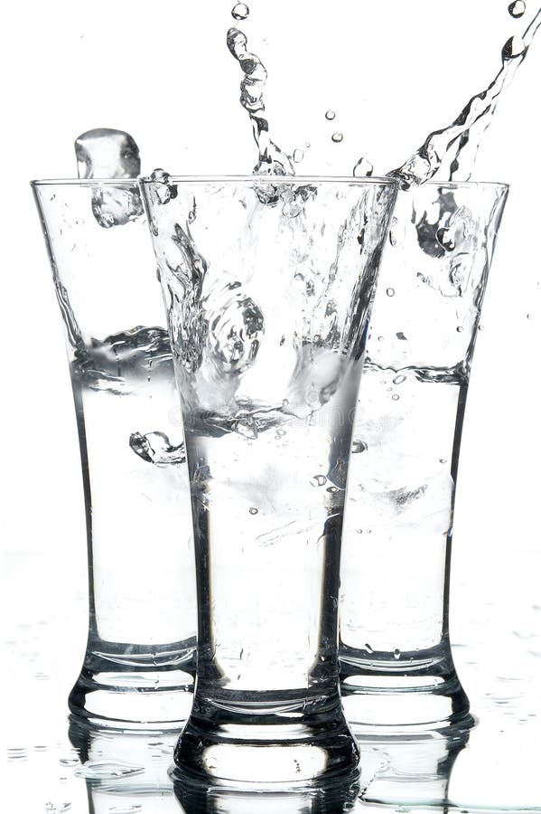 Glasses with water