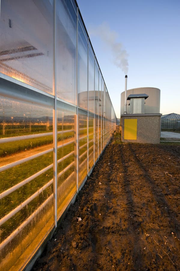 Glasshouse at dusk stock photo. Image of greenhouse, structure 8055306