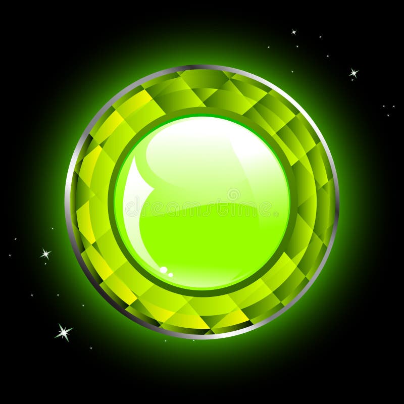 Glatte grüne Taste lizenzfreie abbildung Glatte grüne Taste lizenzfreie abbildung