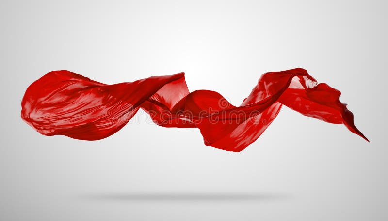 Glatter eleganter roter Stoff auf grauem Hintergrund lizenzfreies stockfoto Glatter eleganter roter Stoff auf grauem Hintergrund lizenzfreies stockfoto