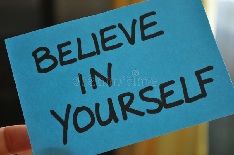 Glauben Sie an selbst