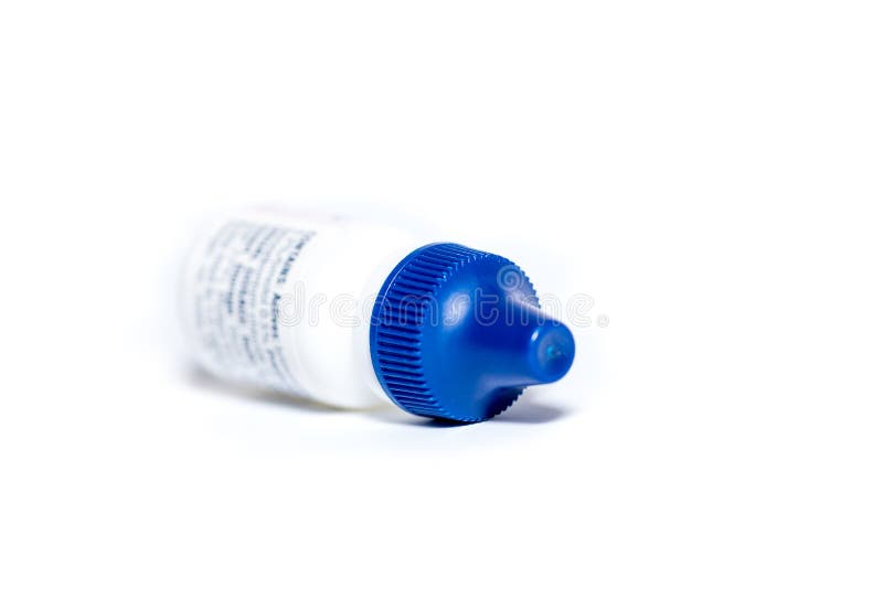 Eye Drops, Blue Bottle Stock Image Image of drops