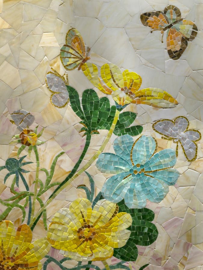 Glazed ceramic mosaic puzzle