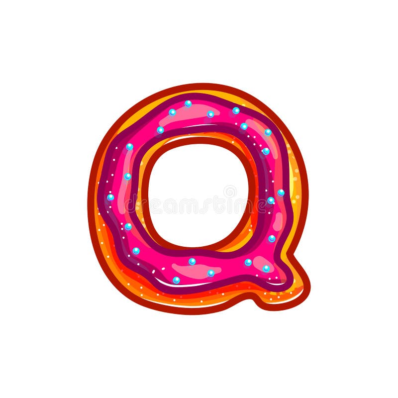 Glazed cookie alphabet stock vector. Illustration of delicious - 130168940