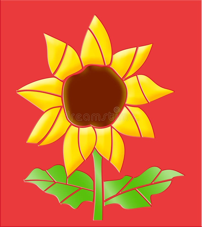 Glazed sunflower