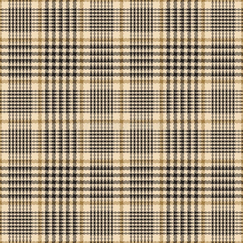 Glen Pattern in Black Gold Beige. Tweed Tartan Check Plaid for Blanket ...