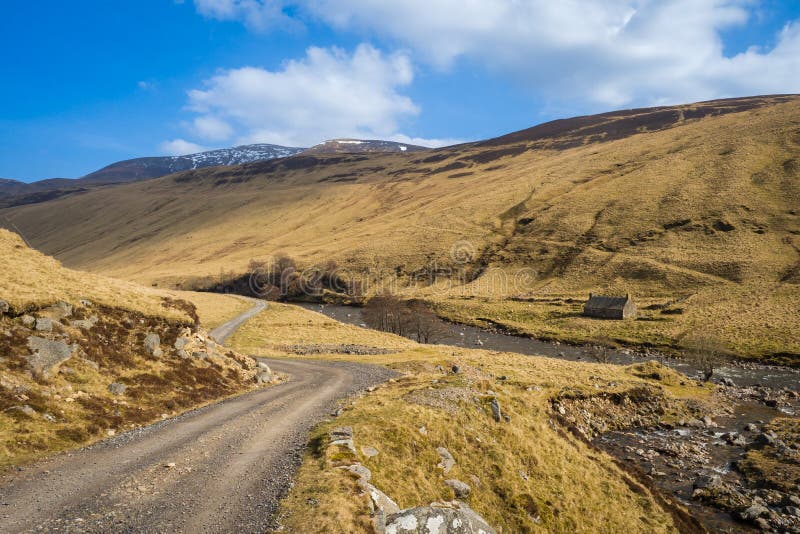 22.03.22 Glen Tilt, Perthshire, Scotland, UK. Glen Tilt is a glen in the extreme north of Perthshire, Scotland. Beginning at the confines of Aberdeenshire, it follows a South-westerly direction. 22.03.22 Glen Tilt, Perthshire, Scotland, UK. Glen Tilt is a glen in the extreme north of Perthshire, Scotland. Beginning at the confines of Aberdeenshire, it follows a South-westerly direction