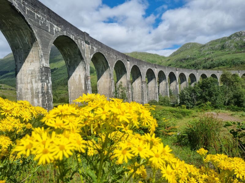 Glenfinnan Viaduct in Scotland Stock Photo Image of nature, mountain