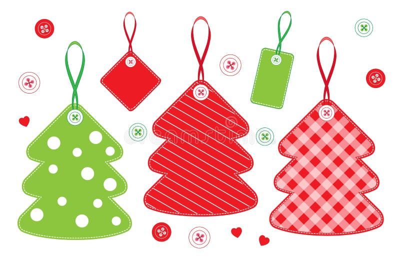 Gli alberi di Natale hanno messo 1 royalty illustrazione gratis Gli alberi di Natale hanno messo 1 royalty illustrazione gratis