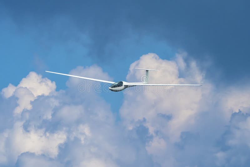 Glider plane flying stock photo. Image of active, outdoor 126102646