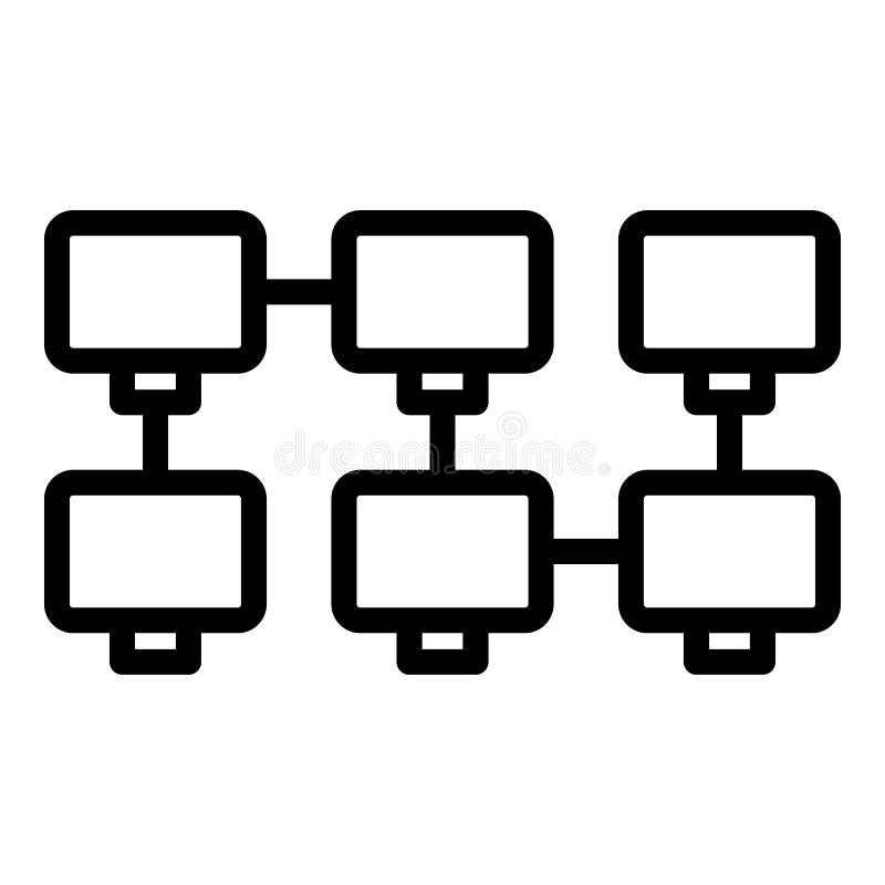 Gliederungsstil für Blockchain-Daten lizenzfreie abbildung
