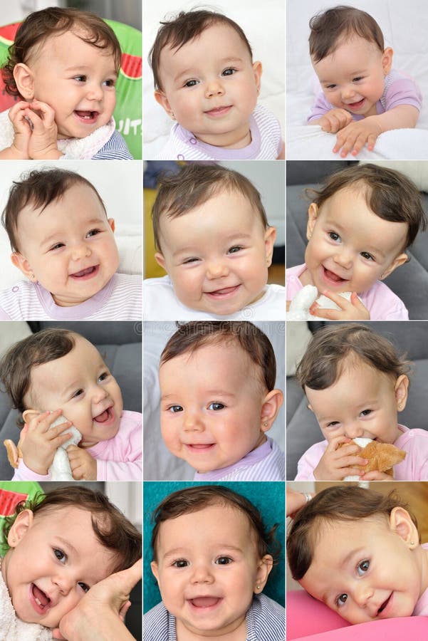 Glimlachend babymeisje royalty-vrije stock foto's Glimlachend babymeisje royalty-vrije stock foto's