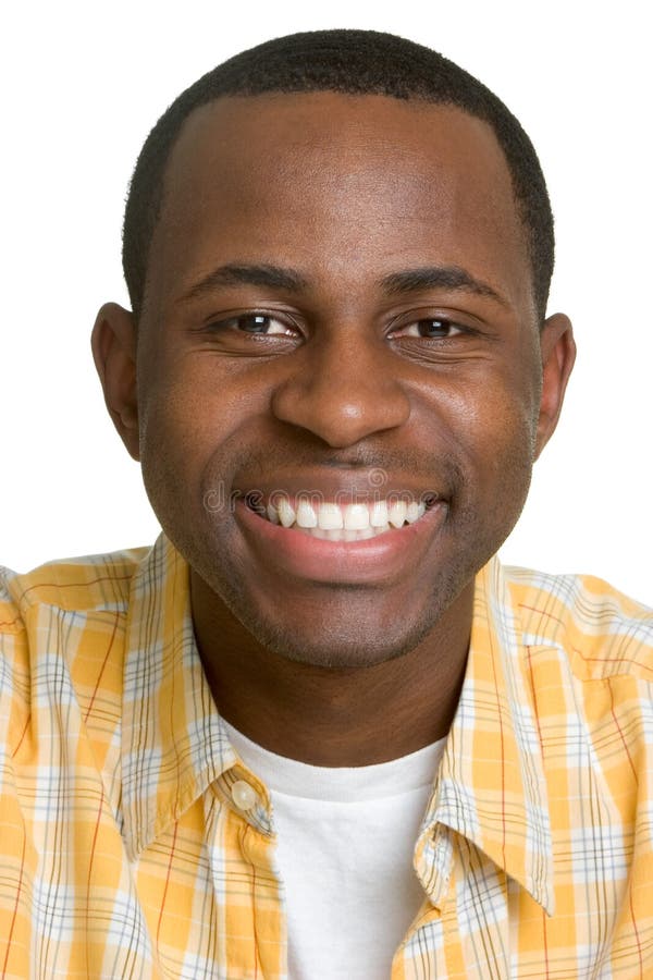 Glimlachende Zwarte Mens