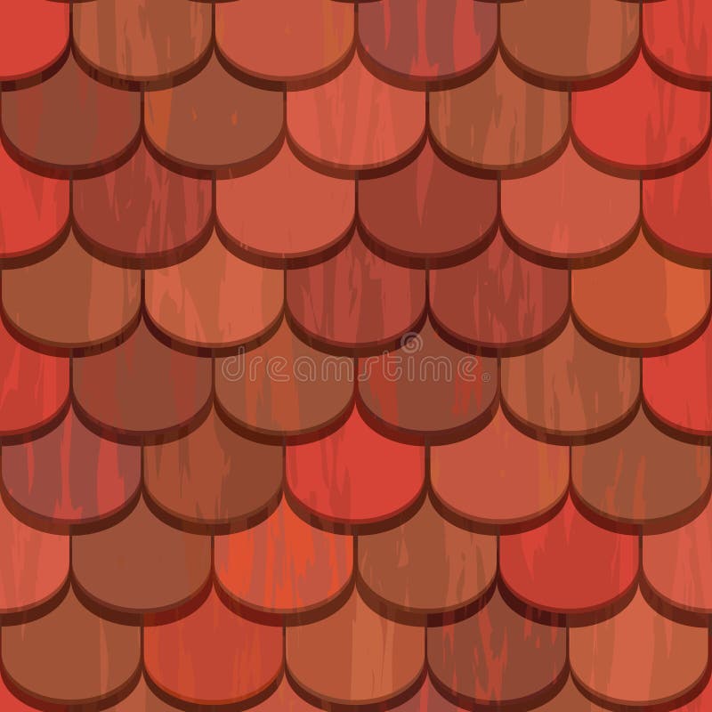 Red clay ceramic roof tiles seamless texture. Red clay ceramic roof tiles seamless texture