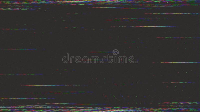 Glitch digitaal kleurenpixellawaai VHS beschadigd signaal
