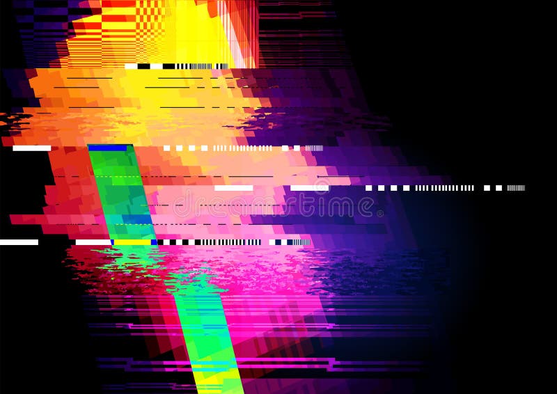 Glitch Vector Background Stock Illustration - Download Image Now