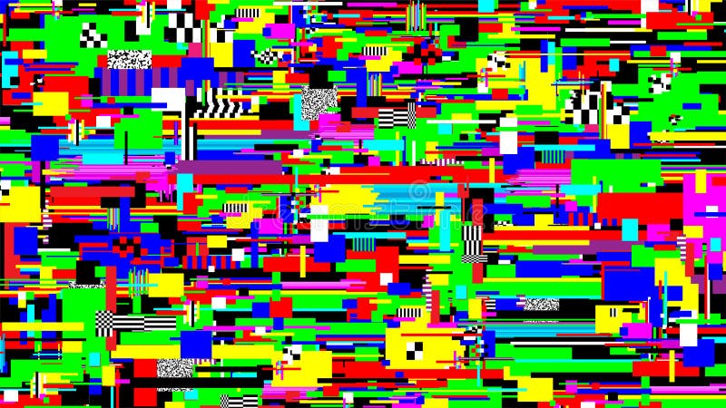Glitch effect achtergrond De foutenontwerp van het pixellawaai het beschadigde scherm Vectorbehang stock illustratie Glitch effect achtergrond De foutenontwerp van het pixellawaai het beschadigde scherm Vectorbehang stock illustratie
