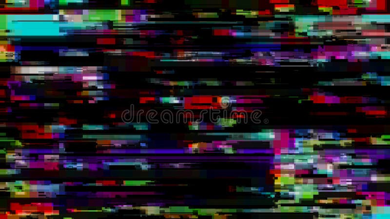 Glitch effect. Computer screen error. Error Video. Abstract Digital Pixel Noise. TV signal fail. Glitch background stock illustration