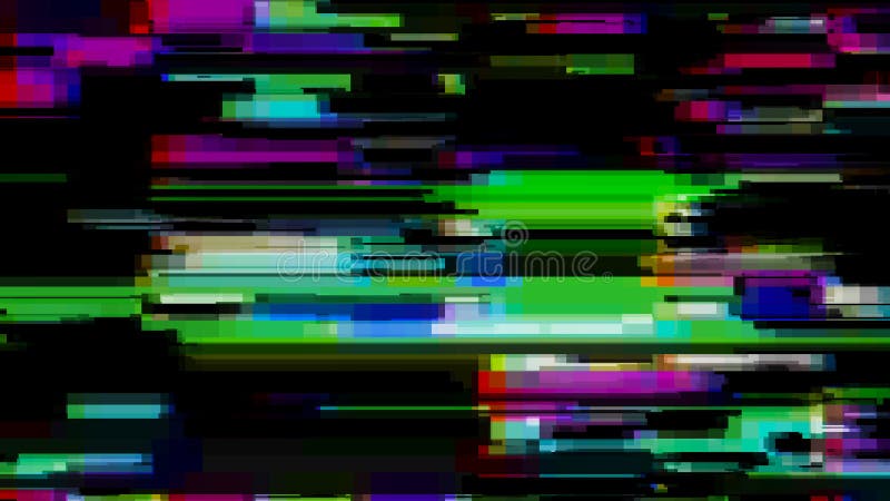 Glitch effect. Computer screen error. Error Video. Abstract Digital Pixel Noise. TV signal fail. Glitch background stock illustration
