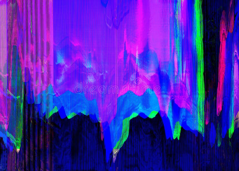 Abstracted Error Fields Glitch Art Unique Stock Illustration 2317755753