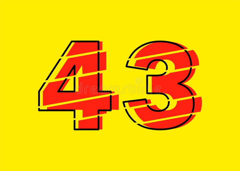 Printable Number 43