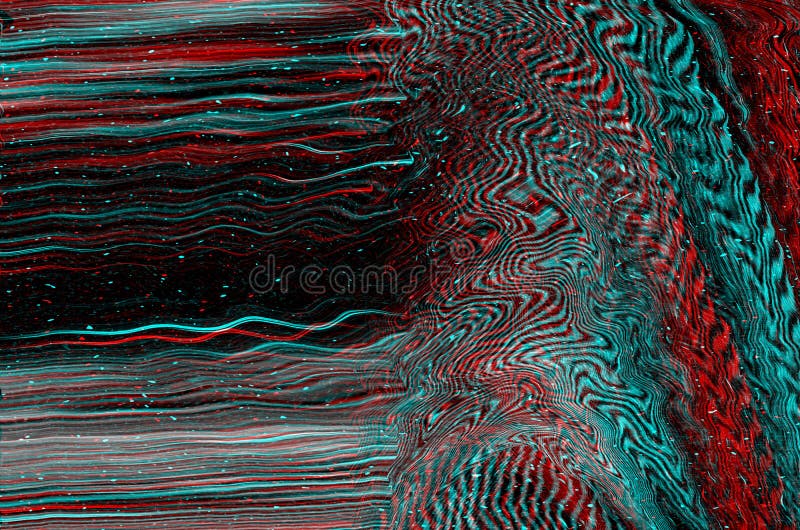 Glitch neon background. Wallpaper illustration of screen error. Digital pixel noise abstract design. Photo wave glitched. Television signal fail. Technical problem grunge abstract. Colorful art noise.