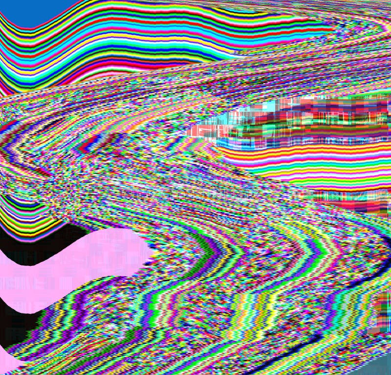 Glitch psychedelische achtergrond Oude TV-het schermfout Het digitale abstracte ontwerp van het pixellawaai Fotoglitch Televisies stock afbeelding Glitch psychedelische achtergrond Oude TV-het schermfout Het digitale abstracte ontwerp van het pixellawaai Fotoglitch Televisies stock afbeelding
