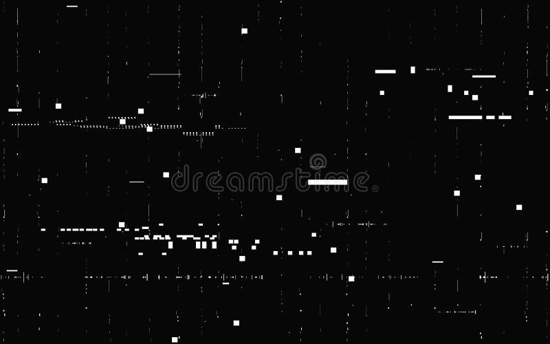 Glitch Static Effect. Retro Video Glitch. Old Device Problem. No Signal