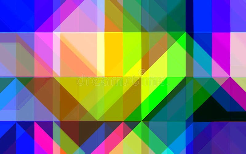 Glitched polygons-colorful generative glitch artwork vector illustration