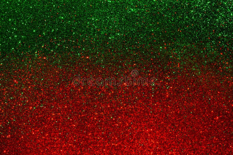 Red and green glitter christmas background