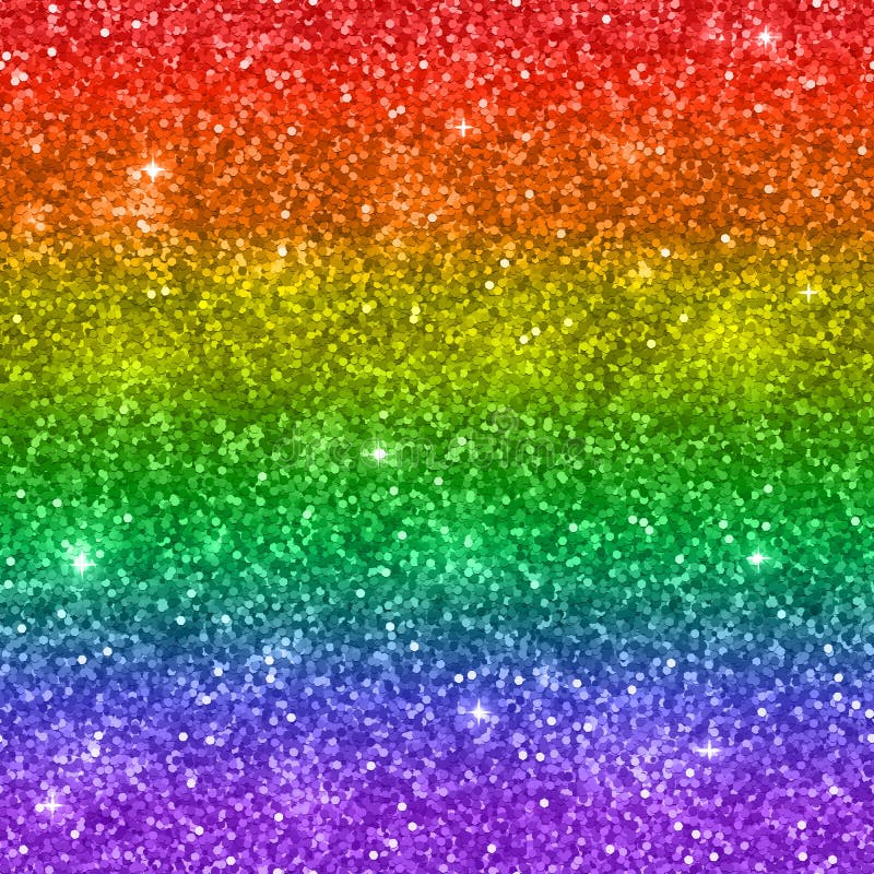 Glitter Background, Colors of Rainbow, LGBT. Vector Stock Vector