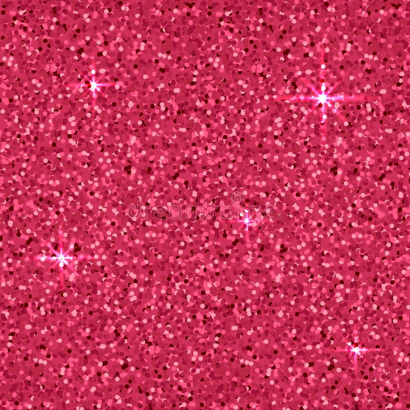 Glitter Background. Pantone 2023 Viva Magenta Color. Square Backdrop