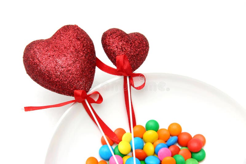 Glitter hearts