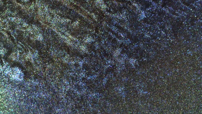 Glitter Particles with Stars. Bokeh Shiny Particles Loop Animation. Green Particles on Black Background. stock footage