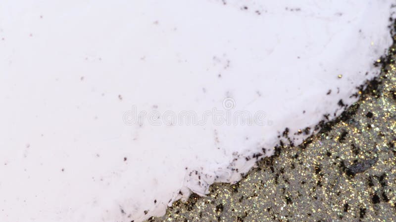 Glitter Particles with Stars. Bokeh Shiny Particles Loop Animation. Green Particles on Black Background. stock video