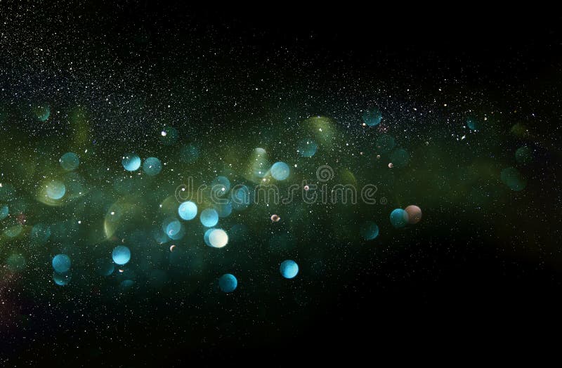 glitter vintage lights background. green, blue and black. de-focused. stock photo glitter vintage lights background. green, blue and black. de-focused. stock photo
