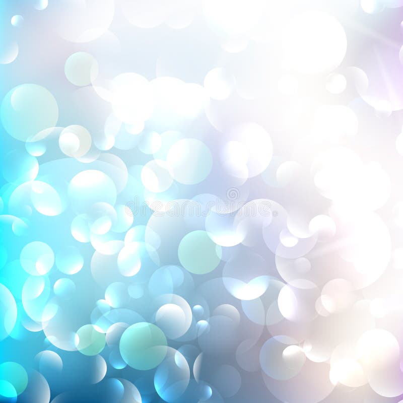Glittering llight on bokeh background. vector illustration