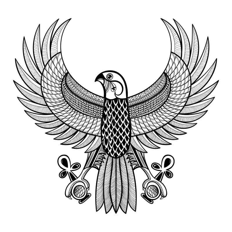 Gloată de iepure din Egipt, trasă manual vector illustration