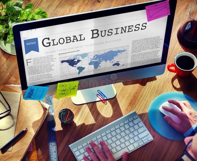 Global Business Export Import Networking Growth Concept