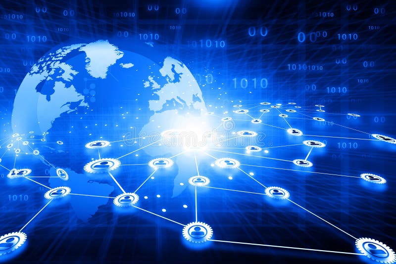 Global business network stock illustration. Illustration of blue 67569990