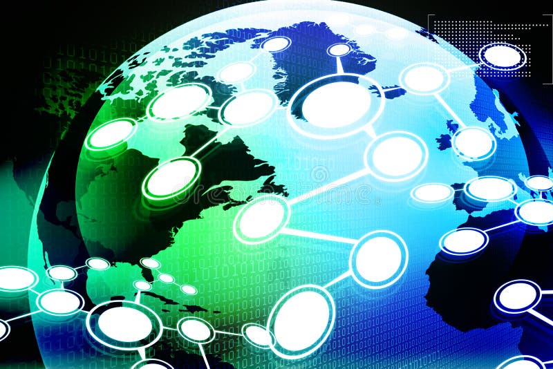 Global business network stock illustration. Illustration of balance