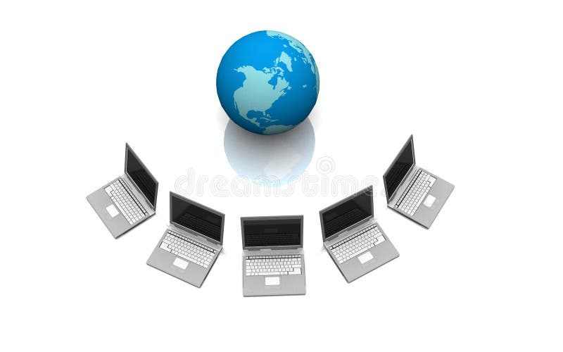 Global Computer Network in 3d. Global network connection map stock images, royalty-free photos and pictures