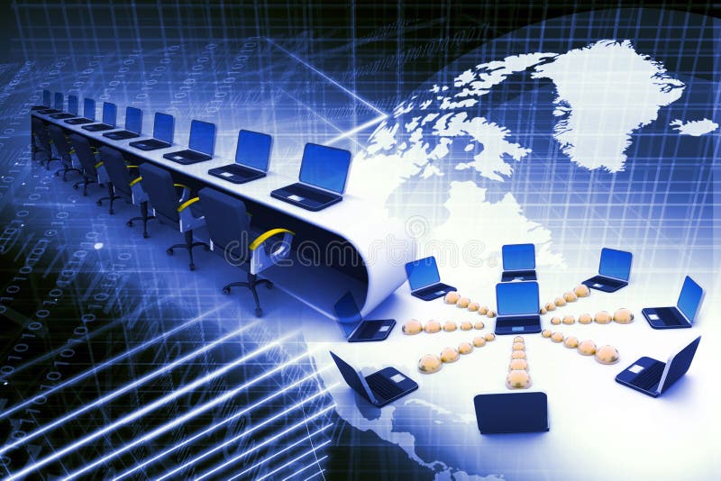 Global computer Network stock photo